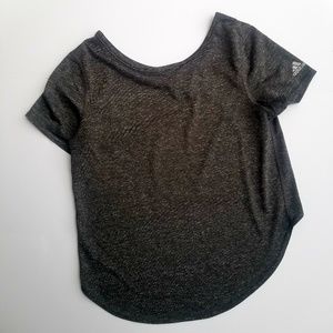 ADIDAS High-Low Gray Top sz small